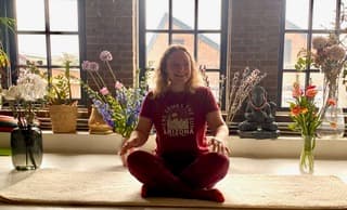 Annouschka, yogadocent bij The Movement Club in Loosdrecht